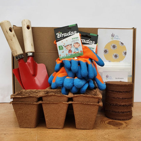 The Children's Garden Seed Kit With Gloves & Trowel Sibling Kit