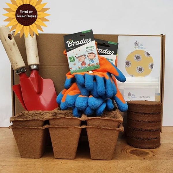 The Children's Garden Seed Kit With Gloves & Trowel Sibling Kit