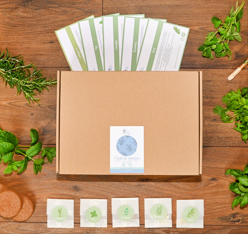 The Cocktail Garden Collection - Plastic Free Seed Kit (Gift option available)